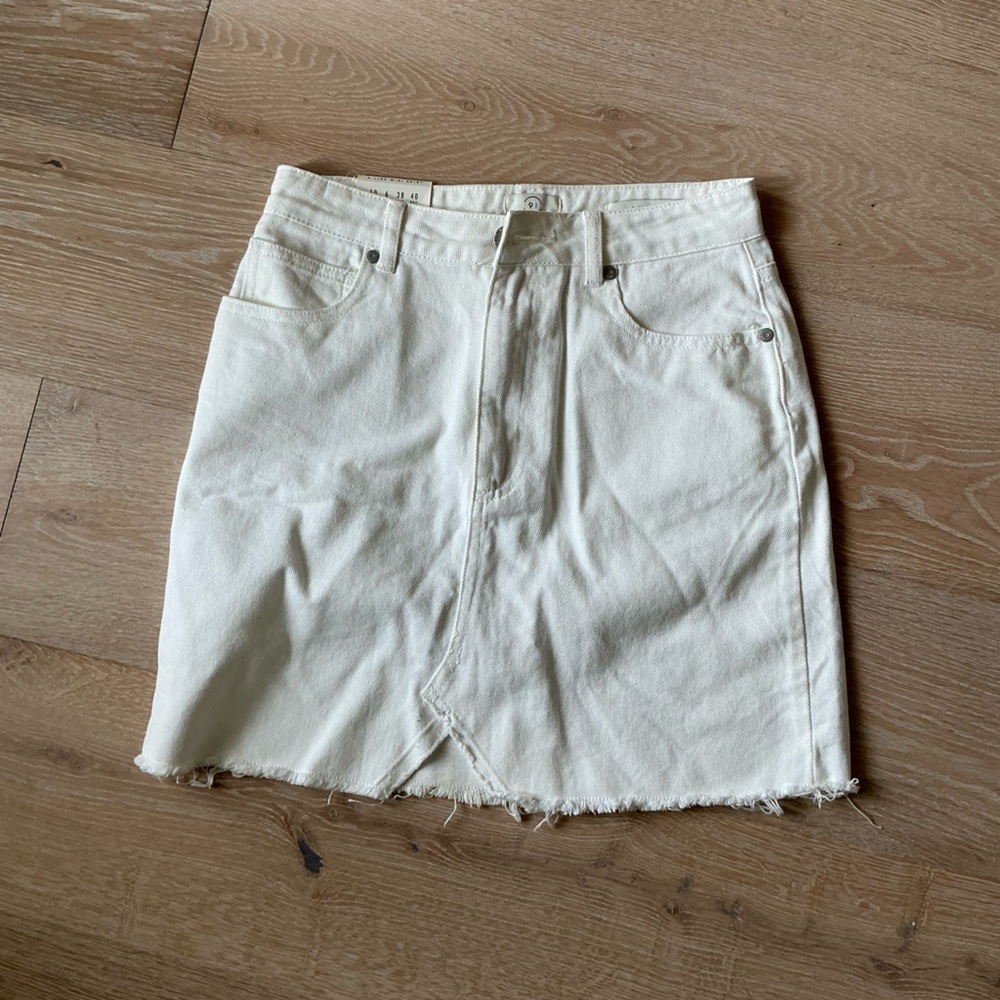 Cotton On Cream A-Line Skirt